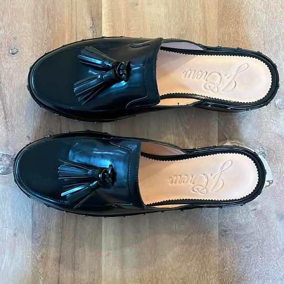 JCrew Black Dakota Tassel Clogs - Picture 3 of 8